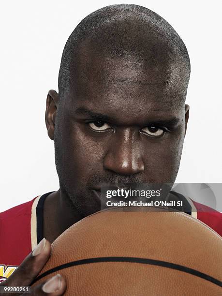 Basketball player Shaquille O'Neal is photographed for Sports Illustrated on May 17, 2010 in Cleveland, Ohio. CREDIT MUST READ: Michael...