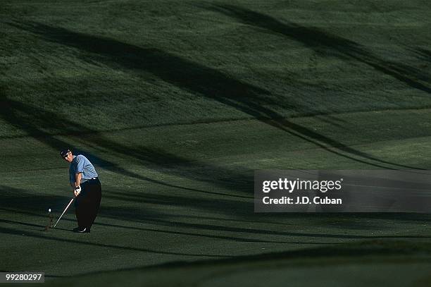 Bob Hope Classic: Scenic view of David Duval in action on Wednesday at Palmer Private Course at PGA West. La Quinta, CA 1/16/2002 CREDIT: J.D. Cuban