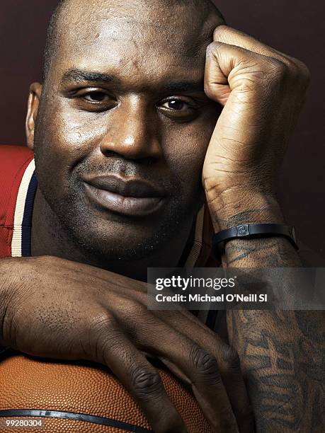 Basketball player Shaquille O'Neal is photographed for Sports Illustrated on May 17, 2010 in Cleveland, Ohio. CREDIT MUST READ: Michael...