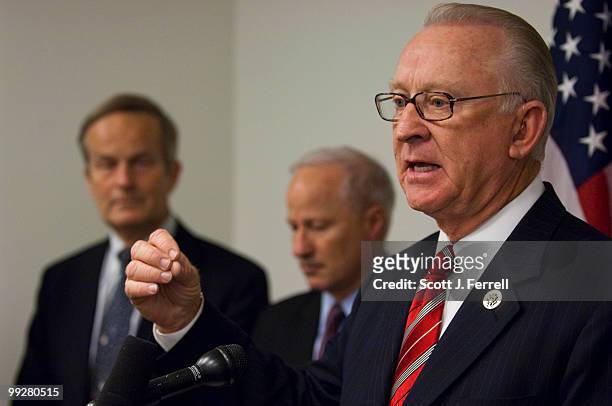 May 13: Rep. Todd Akin, R-Mo., Rep. Mike Coffman, R-Colo., and House Armed Services ranking member Howard P. "Buck" McKeon, R-Calif., with other...