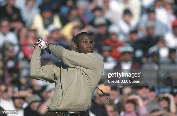 Pebble Beach National Pro-Am: Cinncinatti Reds baseball player Ken Griffey Jr. In action on Saturday. Pebble Beach, CA 2/3/2001 CREDIT: J.D. Cuban