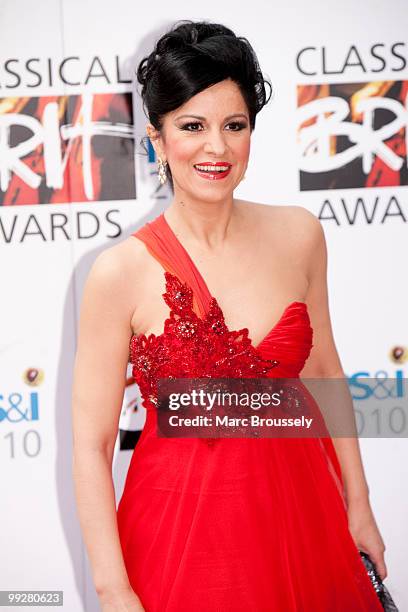 Angela Gheorghiu attends the Classical BRIT Awards at Royal Albert Hall on May 13, 2010 in London, England.