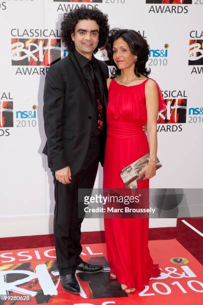 Rolando Villazon and Lucia Villazon attend the Classical BRIT Awards at Royal Albert Hall on May 13, 2010 in London, England.