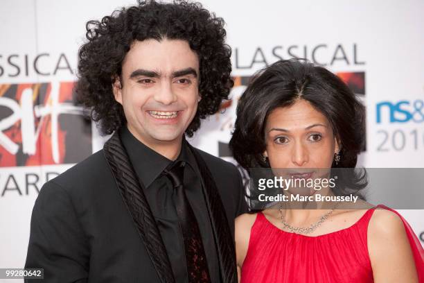 Rolando Villazon and Lucia Villazon attend the Classical BRIT Awards at Royal Albert Hall on May 13, 2010 in London, England.