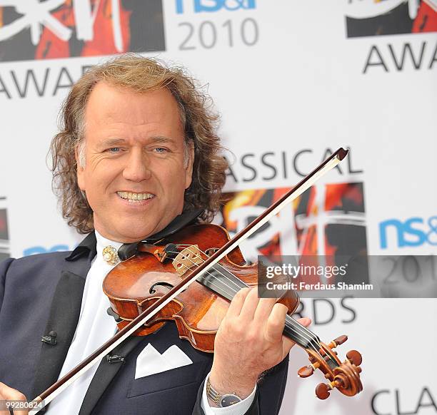 Andrew Rieu attends the Classical BRIT Awards at Royal Albert Hall on May 13, 2010 in London, England.