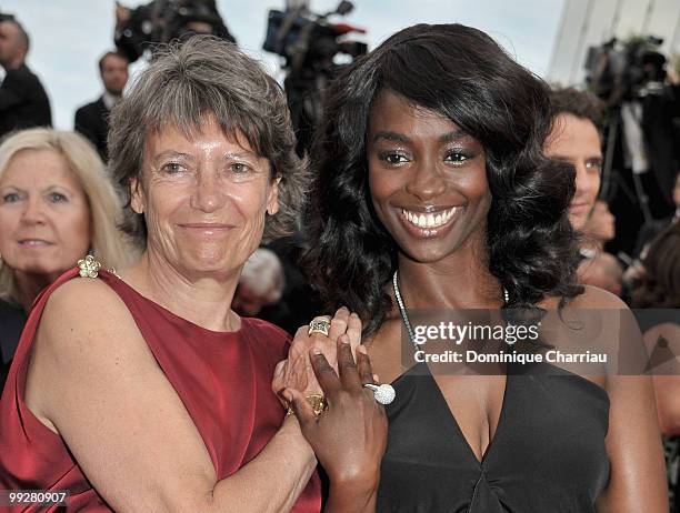 Actress Aissa Maiga and guest attend the Opening Night Premiere of 'Robin Hood' at the Palais des Festivals during the 63rd Annual International...