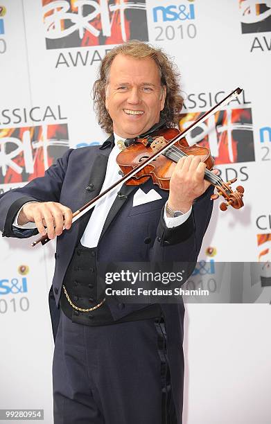 Andrew Rieu attends the Classical BRIT Awards at Royal Albert Hall on May 13, 2010 in London, England.