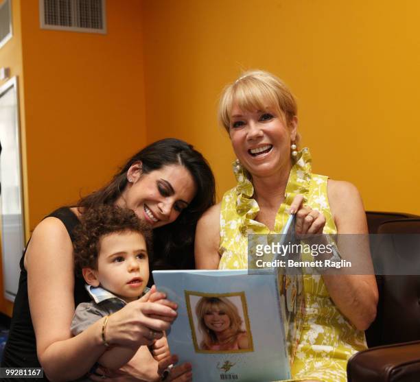 Kathie Lee Gifford promotes her book "Party Animals" with Oliver Stern and Lyss Stern during an afternoon with Kathie Lee Gifford at Azure on May 13,...