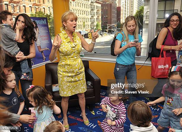 Author and TV personality Kathy Lee Gifford promotes her new children's book "Party Animals" with Divamoms & Observer Playground at Azure on May 13,...