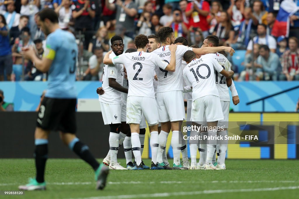 Uruguay v France: Quarter Final - 2018 FIFA World Cup Russia