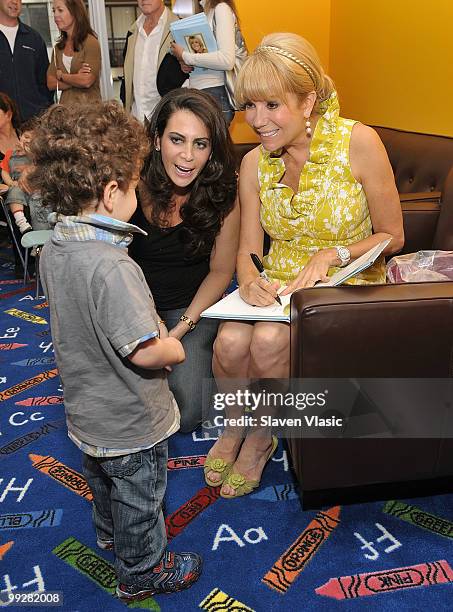 Oliver Stern, Lyss Stern, editor-in-chief of The New York Observer Playground magazine and author and TV personality Kathy Lee Gifford promote Mrs....