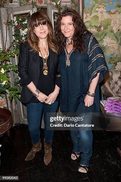 Designers Dana Foley and Anna Corinna attend Jane Buckingham's "The Modern Girl's Guide To Sticky Situations" party at Foley + Corinna on May 13,...