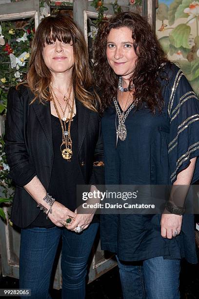 Designers Dana Foley and Anna Corinna attend Jane Buckingham's "The Modern Girl's Guide To Sticky Situations" party at Foley + Corinna on May 13,...