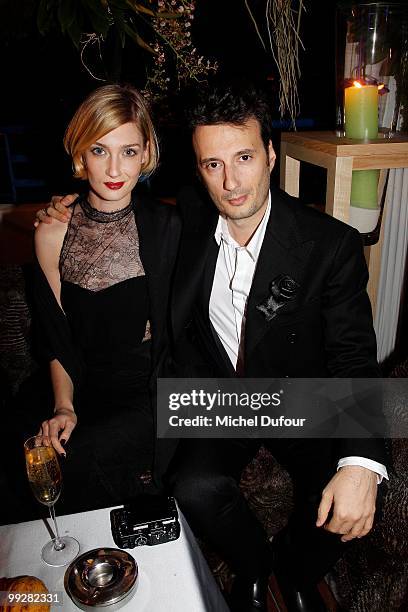 Eva Riccobono and Matteo Ceccarini attend the Chopard Trophy party at the Hotel Martinez during the 63rd Annual Cannes Film Festival on May 13, 2010...