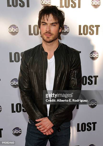 Actor Ian Somerhalder arrives at ABC's "Lost" Live: The Final Celebration held at UCLA Royce Hall on May 13, 2010 in Los Angeles, California.