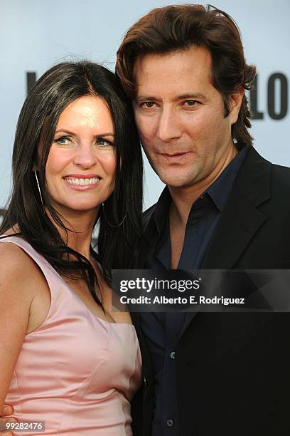 Annie Wood and actor Henry Ian Cusick arrive at ABC's "Lost" Live: The Final Celebration held at UCLA Royce Hall on May 13, 2010 in Los Angeles,...