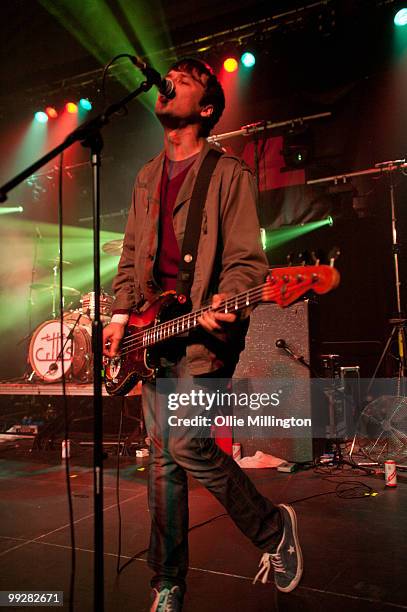 Gary Jarman of The Cribs performing at The Corn Exchange during day one of The Great Escape Festival on May 13, 2010 in Brighton, England.