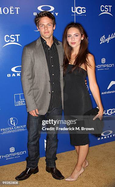 Actors Lachlan Buchanan and Alexandra Bard arrive at Australians In Film's 2010 Breakthrough Awards held at Thompson Beverly Hills on May 13, 2010 in...