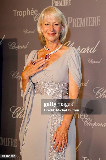 Helen Mirren attends the Chopard Trophy Awards at the Hotel Martinez during the 63rd Annual Cannes Film Festival on May 13, 2010 in Cannes, France.