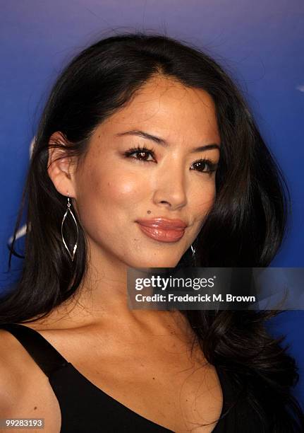 Actress Stephanie Jacobsen arrives at Australians In Film's 2010 Breakthrough Awards held at Thompson Beverly Hills on May 13, 2010 in Beverly Hills,...
