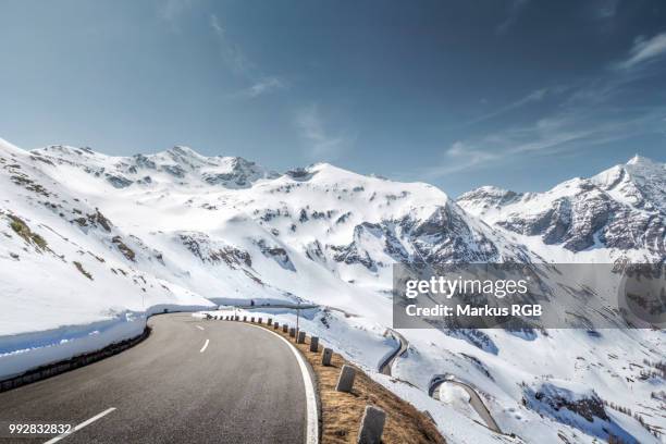 grossglockner high alpine road in the austrian alps. - rgb stock pictures, royalty-free photos & images