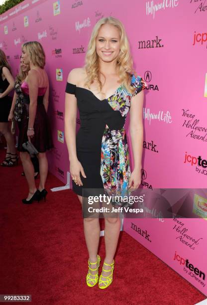 Actress Leven Rambin arrives at the 12th annual Young Hollywood Awards sponsored by JC Penney , Mark. & Lipton Sparkling Green Tea held at the Ebell...
