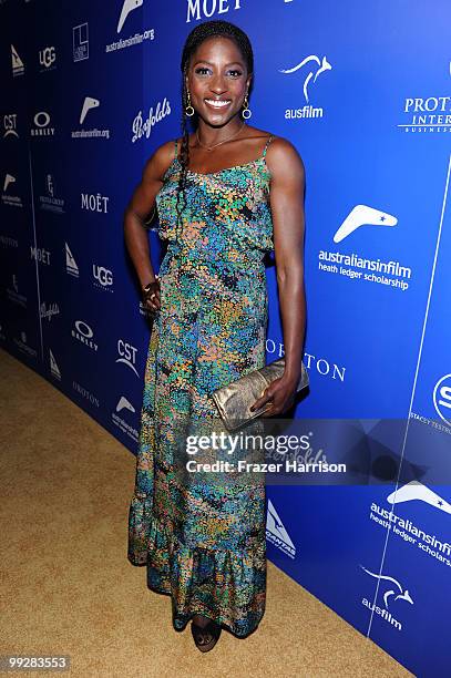 Actress Rutina Wesley arrives at Australians In Film's 2010 Breakthrough Awards held at Thompson Beverly Hills on May 13, 2010 in Beverly Hills,...