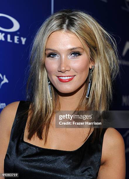 Singer Delta Goodrem arrives at Australians In Film's 2010 Breakthrough Awards held at Thompson Beverly Hills on May 13, 2010 in Beverly Hills,...