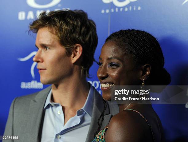 Actors Ryan Kwanten and Rutina Wesley arrive at Australians In Film's 2010 Breakthrough Awards held at Thompson Beverly Hills on May 13, 2010 in...