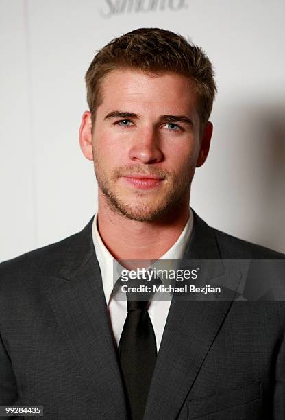 Actor Liam Hemsworth backstage during the 12th annual Young Hollywood Awards sponsored by JC Penney , Mark. & Lipton Sparkling Green Tea held at the...