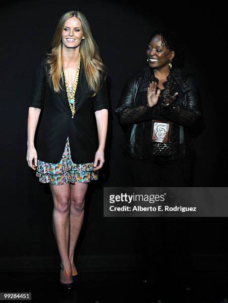 Actresses Rebecca Mader and L. Scott Caldwell attend ABC's "Lost" Live: The Final Celebration held at UCLA Royce Hall on May 13, 2010 in Los Angeles,...