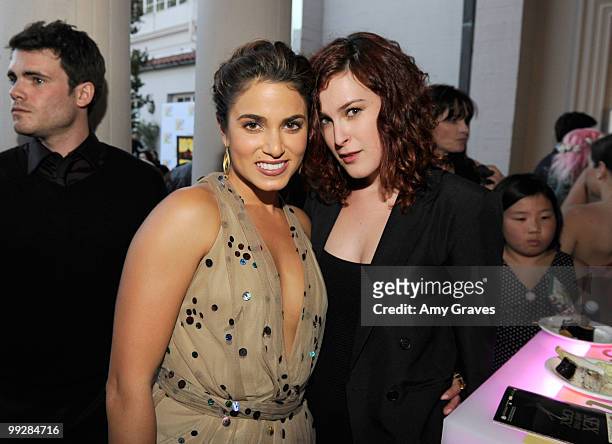 Actors Nikki Reed and Rumer Willis attends the cocktail reception at the 12th annual Young Hollywood Awards sponsored by JC Penney , Mark. & Lipton...
