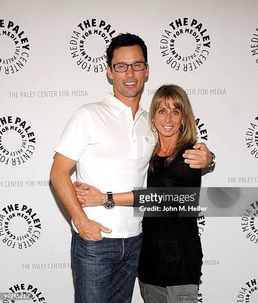 Actor Jeffrey Donovan and President of NBC Universal Cable Entertainment Bonnie Hammer attend "An Evening With Burn Notice" presented by The Paley...