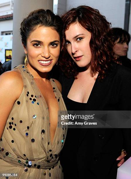 Actors Nikki Reed and Rumer Willis attend the cocktail reception at the 12th annual Young Hollywood Awards sponsored by JC Penney , Mark. & Lipton...