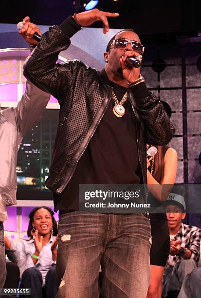 Sean "Diddy" Combs visits BET's "106 & Park" at BET Studios on May 13, 2010 in New York City.