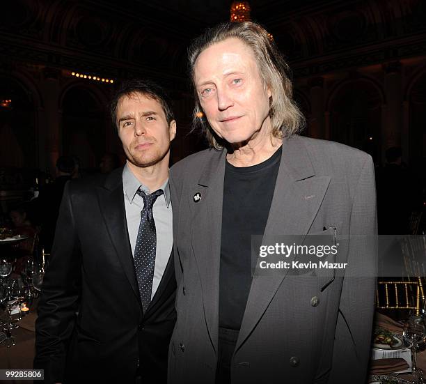 Exclusive* Sam Rockwell and Christopher Walken during the auction gala to celebrate the Rainforest Fund's 21st birthday at Carnegie Hall on May 13,...
