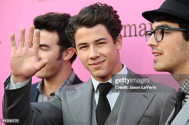 Nick Jonas of the Jonas Brothers attends the 12th annual Young Hollywood Awards at The Wilshire Ebell Theatre on May 13, 2010 in Los Angeles,...