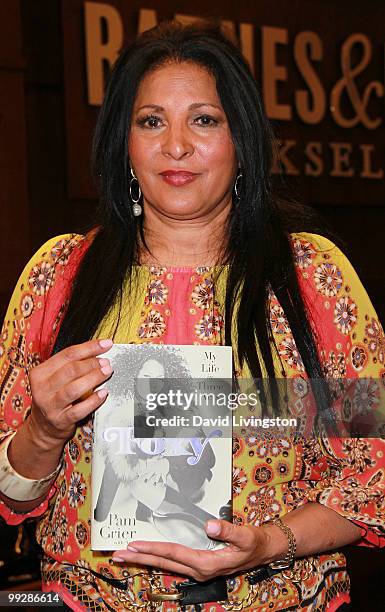 Actress Pam Grier attends a signing for her book "Foxy: My Life in Three Acts" at Barnes & Noble Booksellers at The Grove on May 13, 2010 in Los...