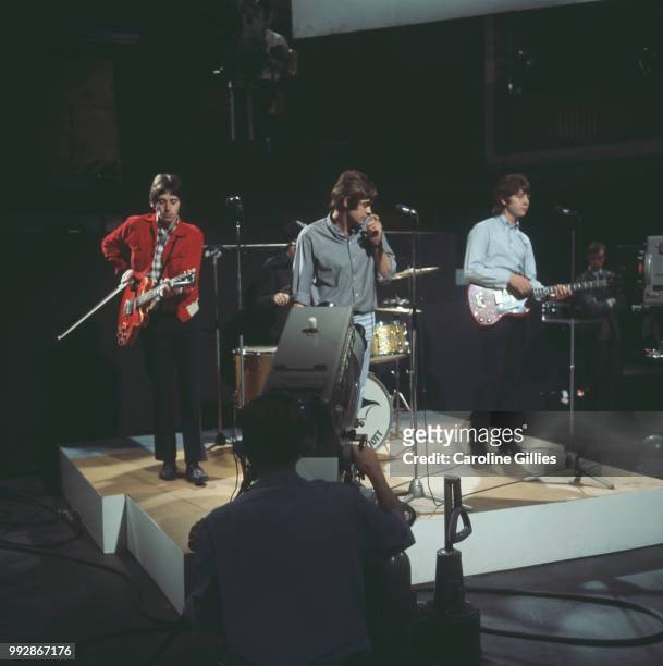 English rock band The Creation performing live on music television programme 'Ready Steady Go!' , UK, 2nd September 1966; they are singer Kenny...