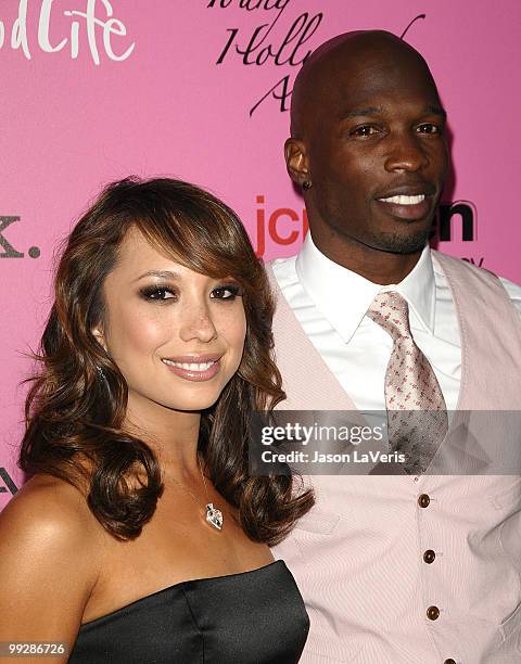 Dancer Cheryl Burke and NFL player Chad Ochocinco attend the 12th annual Young Hollywood Awards at The Wilshire Ebell Theatre on May 13, 2010 in Los...