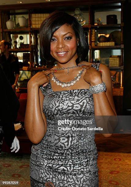 Actress Taraji Henson attends Ann Taylor's Exclusive Fall 2010 Collection Preview at Soho House on May 13, 2010 in West Hollywood, California.