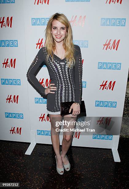 Emma Roberts arrives to Paper Magazine's 13th Annual Beautiful People Party held at The Standard Hotel on May 13, 2010 in Los Angeles, California.