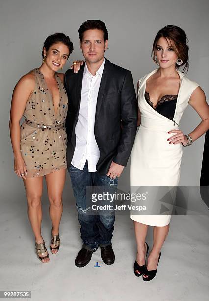 Actress Nikki Reed, actor Peter Facinelli and actress Ashley Greene pose for a portrait during the 12th annual Young Hollywood Awards sponsored by JC...