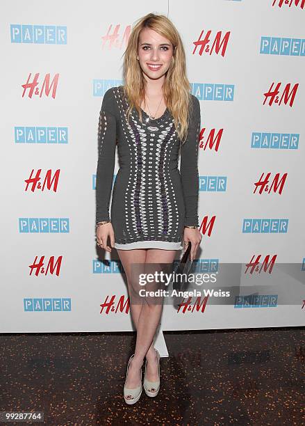 Emma Roberts attends Paper Magazine's 13th Annual Beautiful People Issue event at The Standard Hollywood on May 13, 2010 in Hollywood, California.