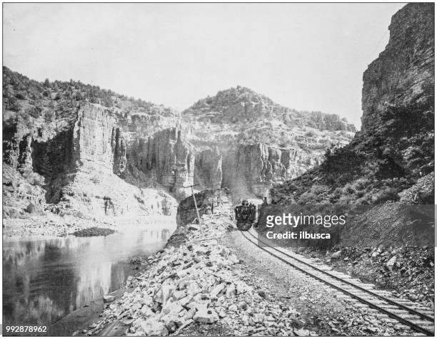 美國著名風景的古董照片: 科羅拉多大河峽谷 - ilbusca 幅插畫檔、美工圖案、卡通及圖標