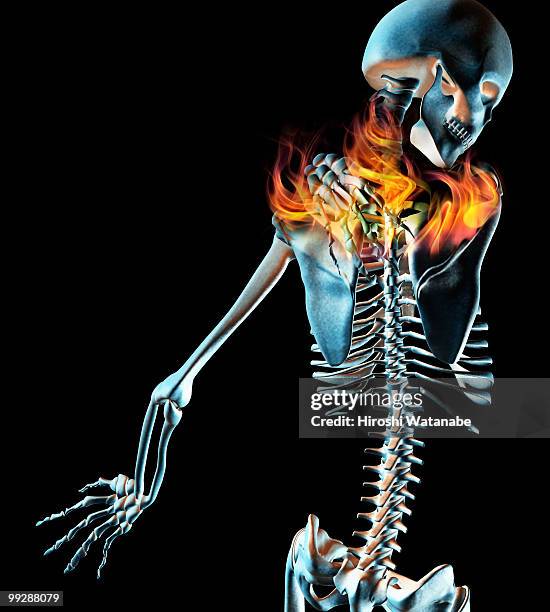 the ache of the body - scapula stock pictures, royalty-free photos & images