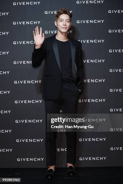 South Korean actor and model Hong Jong-Hyun attends during a promotional event for the Givenchy on July 5, 2018 in Seoul, South Korea.