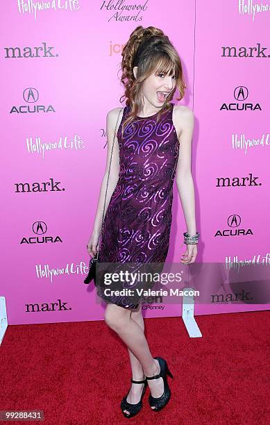 Actress Bella Thorne arrives at the 12th Annual Young Hollywood Awards on May 13, 2010 in Los Angeles, California.