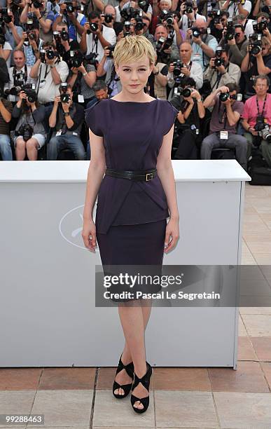 Actress Carey Mulligan attends the 'Wall Street: Money Never Sleeps' Photocall at the Palais des Festivals during the 63rd Annual Cannes Film...