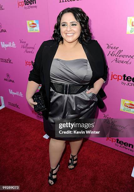 Actress Nikki Blonsky arrives at the 12th Annual Young Hollywood Awards at the Wilshire Ebell Theatre on May 13, 2010 in Los Angeles, California.